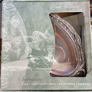 Wilton Armetale sweet grass oval tray